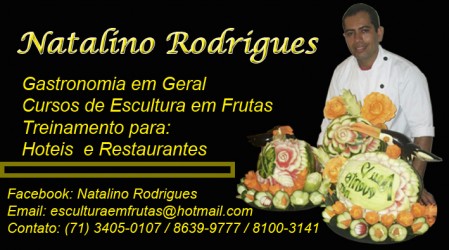 Loja de Escultura Em Frutas - Natalino Rodrigues